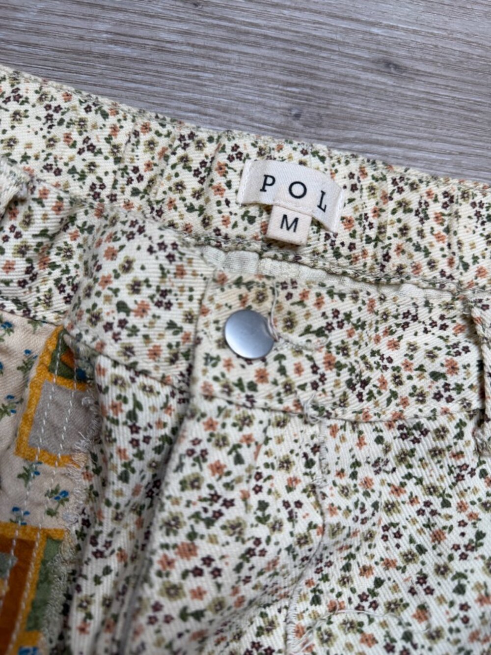 POL Patchwork Crochet Star Wide Leg Pants - M - Picture 8 of 10